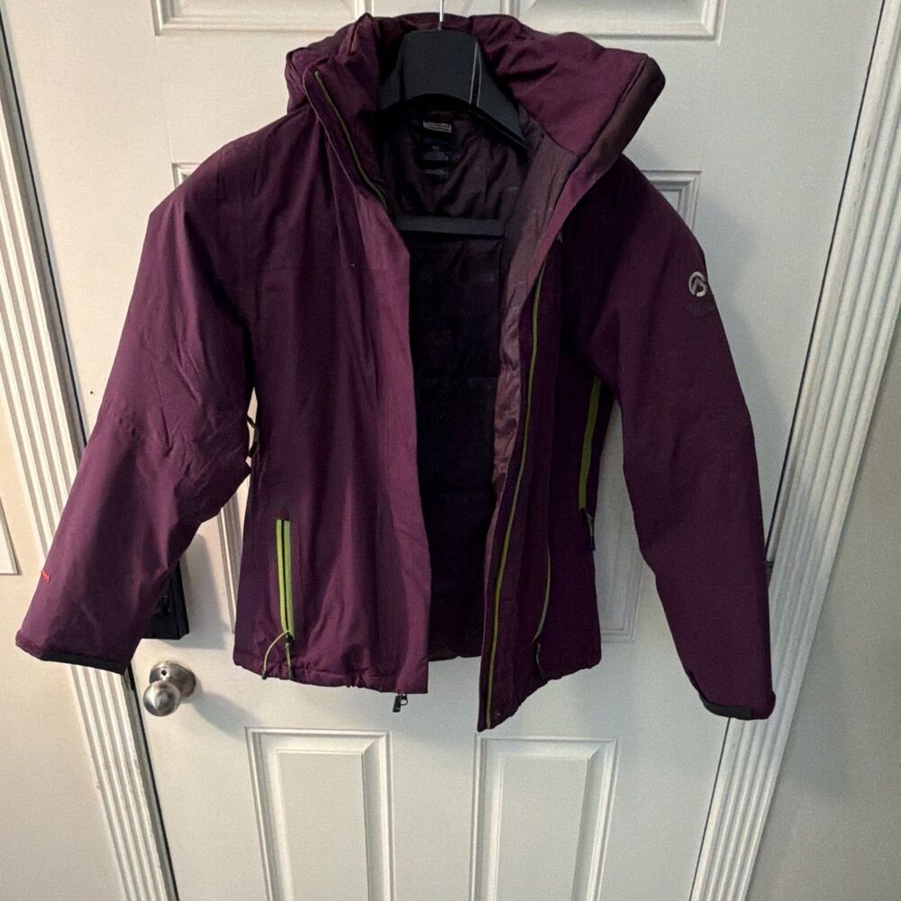 The North Face Summit Series HyVent Alpha Purple Full Zip Up Jacket Womens Sz M